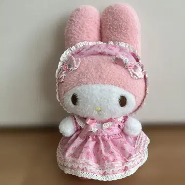 마이멜로디 모모메로 봉제 인형 핑크 택 없음 중고품
