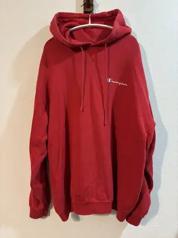 champion 레드 후디 used