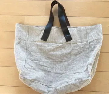 fog linen work 린넨 x 가죽 토트백