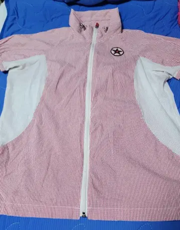 맨싱 골프웨어 빨간색과 화이트 스트라이프