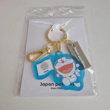 오사카 간사이 만박 EXPO 일본관 도라에몽 키링 파랑 블루