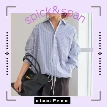 spick&span 스트라이프 긴팔 셔츠 사이즈:Free