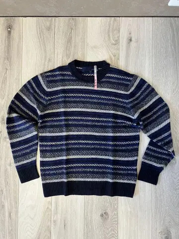 JOSEPH ABBOUD 스트라이프 니트 스웨터 L
