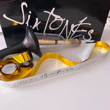 SixTONES 관성의 법칙 응원봉 & 은색 테이프 세트