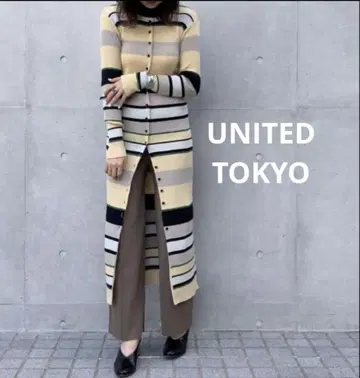 UNITED TOKYO 유나이티드 도쿄 멀티 컬러 니트 원피스