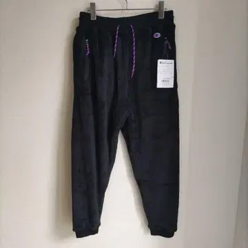 Champion 블랙 플리스 팬츠 M