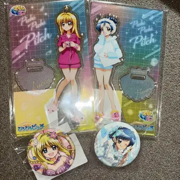 피치피치 피치 가라오케의 철인 카라테츠 아크릴 스탠드 루치아 하논 캔뱃지