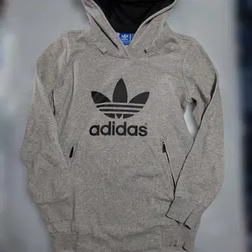 adidas 그레이 후드 부착 후드티