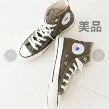 컨버스 하이컷 스니커즈 카키 올리브