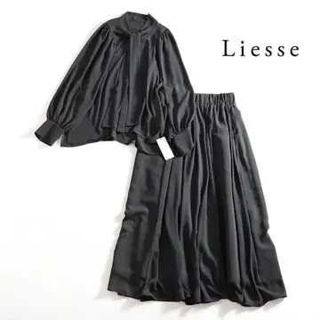 395t*새상품 리에스 보타이 개더 블라우스 2WAY 스커트 셋업