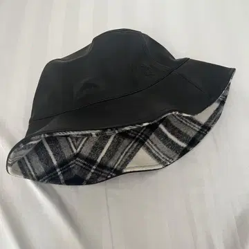 lavanda 라반다 가죽 체크 버킷햇 가을/겨울 우노 미사코