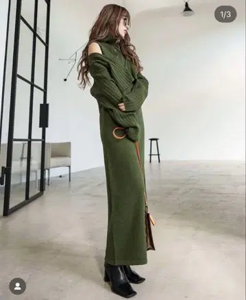 Glam Lips 그램립스 하프 지퍼 원피스 Set-up