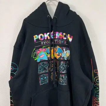 USA 구제 의류 포켓몬 pokemon 후드티 블랙