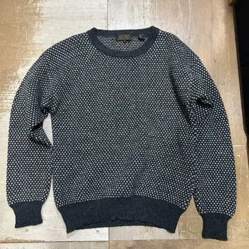 vintage 80's Eddie Bauer 버즈아이 울 스웨터 L