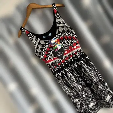 desigual 기하학 패턴 슬리브리스 원피스 L 사이즈 택 포함 새상품