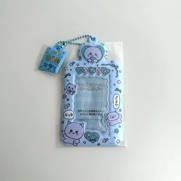 최고심 참 포함 포토 키링 트레이딩 카드 케이스 스카이블루 고양이 최고심