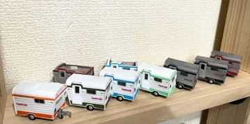 캠핑 트레일러 미니카 세트