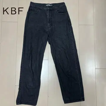 KBF 블랙 데님 팬츠