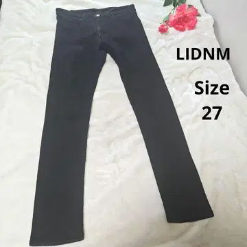 [ 오샤레 LIDNM ] 블랙 데님 팬츠 사이즈 27