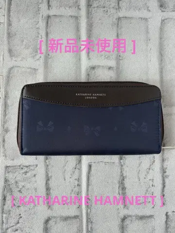 [ 미사용 새상품 ] KATHARINE HAMNETT 네이비 장지갑