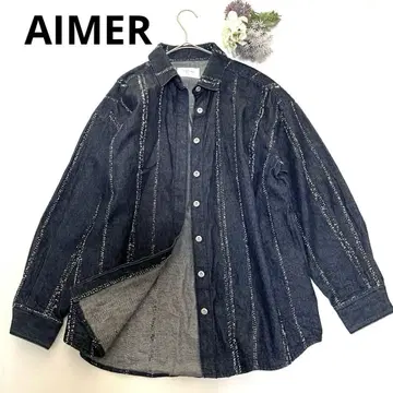 [ 새상품급 ] AMERI 아메리 데님 블라우스