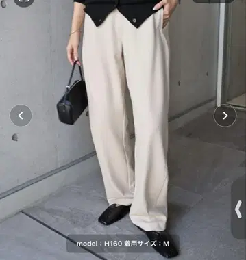 everynavy 분또 와이드 팬츠 아이보리 한 번 착용