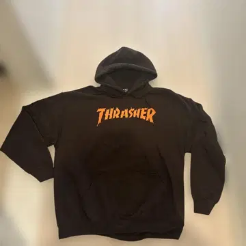 THRASHER 다크 브라운 후드티