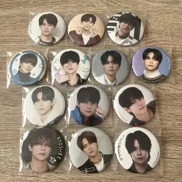 INI 후지마키 쿄스케 캔뱃지 세트