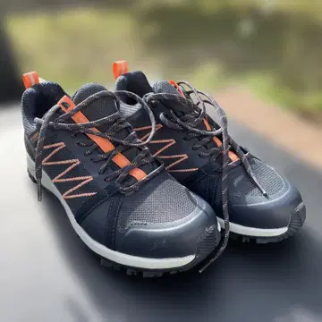 THE NORTH FACE 트레킹 슈즈 네이비/오렌지 24cm