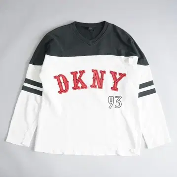구제 의류 90s 빈티지 DKNY 다나카란 풋볼 맨투맨 S