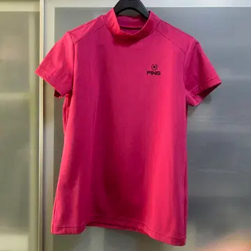 PING 핑크 하이넥 셔츠 가격 인하