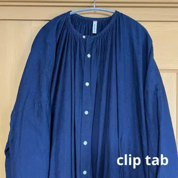 clip tab 인디고 원피스