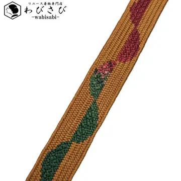 일본 정통의상 소품 허리띠 순수 실크 고마이구미 히라구미  C-6585