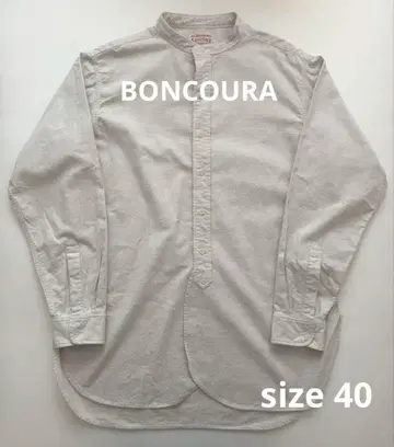 BONCOURA SEEK&FIND 별주 밴드 카라 셔츠 40