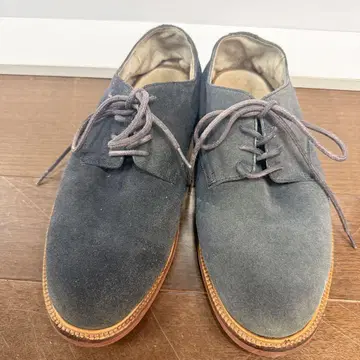 POLO 그레이 스웨이드 레이스업 슈즈