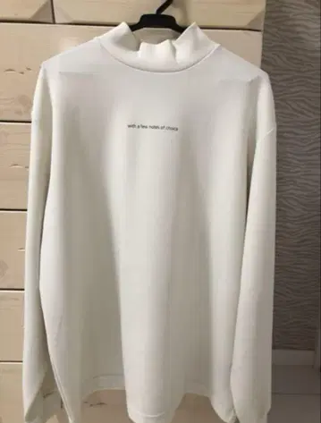 stein 오버 사이즈 하이넥 트레이닝복 화이트