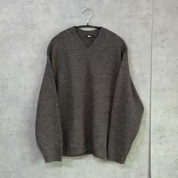 UNIQLO:C 유니클로C 릴랙스 V넥 스웨터 L 그레이