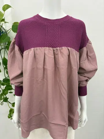 PINORE 미사용 새상품 38size 절개 디자인 셔츠 마젠타