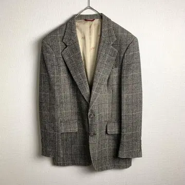 자켓 카멜울 100% 글렌체크 레어 소재 고급 스타일리쉬