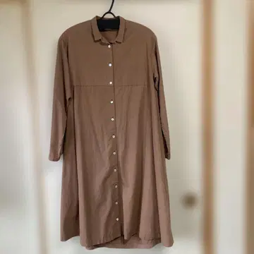 SUSURI 헤름 렌 셔츠 원피스