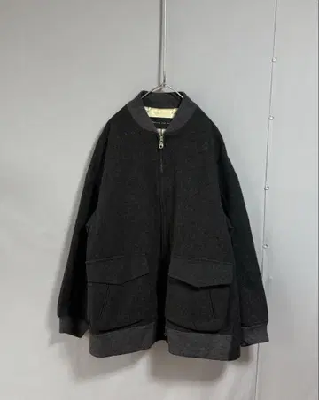 Balcony and Bed 울지 봄버 자켓 차콜 그레이