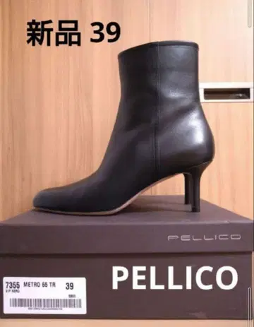 [ 새상품 ] PELLICO 숏부츠 블랙 39 약 10만 엔