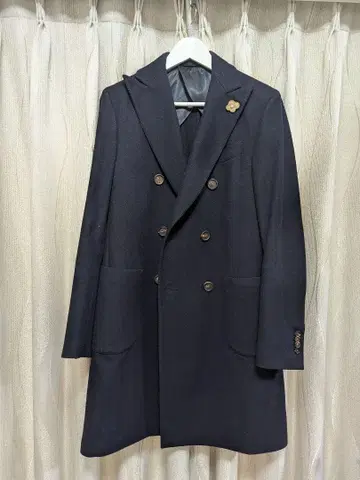 라르디니 체스터 코트 네이비 LARDINI 이탈리아제