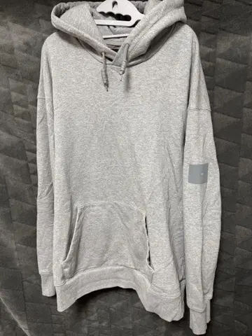 그레이 후드 부착 후드티 2XL