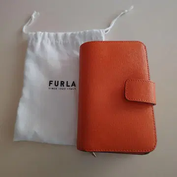 FURLA 이단 접이식 지갑 오렌지