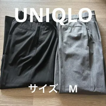 UNIQLO 턱 와이드 팬츠 M 사이즈