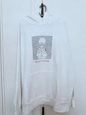 NARUTO 나루토 우즈마키 그래픽 후드티 XL 화이트