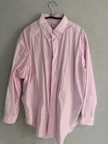 GANT 핑크 버튼 다운 긴팔 셔츠