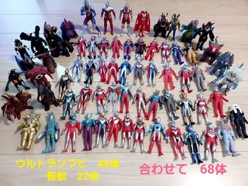 울트라맨 소프트 비닐 괴수 피규어 묶음 판매 68체