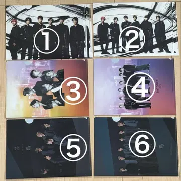 SixTONES CD 특전 클리어 파일